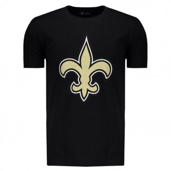 Camiseta New Era NFL New Orleans Saints Preta