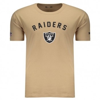 Camiseta New Era NFL Oakland Raiders Bege