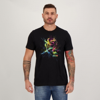 Camiseta Okdok Rainbow Preta