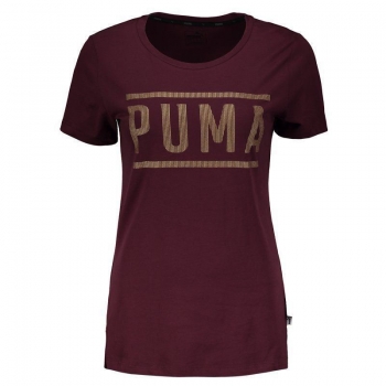 Camiseta Puma Athletic Feminina Roxa