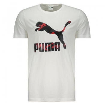 Camiseta Puma Classics Logo Branca