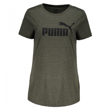 Camiseta Puma Essentials Heather Feminina Verde