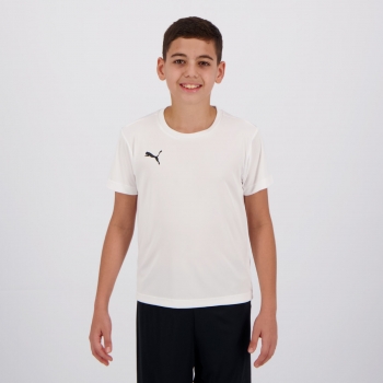 Camiseta Puma Liga Jersey Juvenil Branca