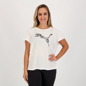Camiseta Puma Modern Sports Tee Feminina Branca