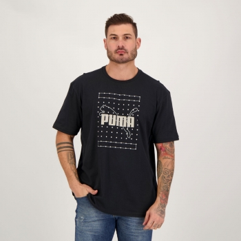 Camiseta Puma Reflective Graphic Preta