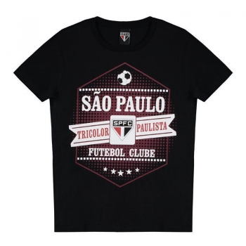Camiseta São Paulo Joy Infantil Preta