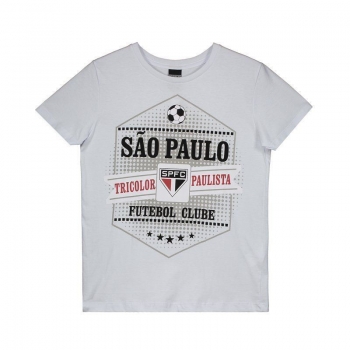 Camiseta Sao Paulo Joy Juvenil Branca