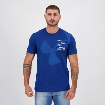 Camiseta Under Armour Big Logo Breakdown Azul