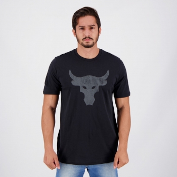 Camiseta Under Armour Project Rock Bull Preta