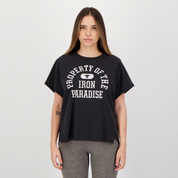 Camiseta Under Armour Project Rock Feminina Preta