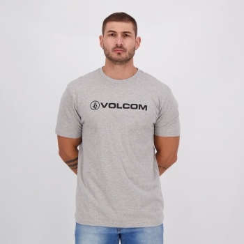 Camiseta Volcom Silk Euro Cinza Mescla
