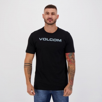 Camiseta Volcom Silk Euro Preta