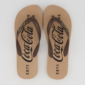 Chinelo Coca Cola 1886 Bege