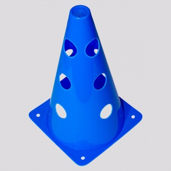 Cone de Agilidade Poker Com 12 Furos Azul