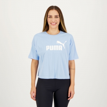 Cropped Puma ESS Logo II Feminino Azul