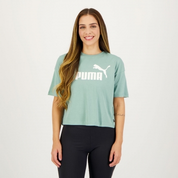 Cropped Puma ESS Logo II Feminino Verde