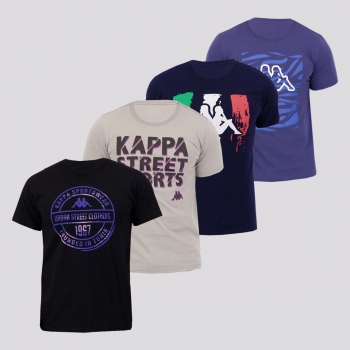 Kit 4 Camisetas Kappa Urban