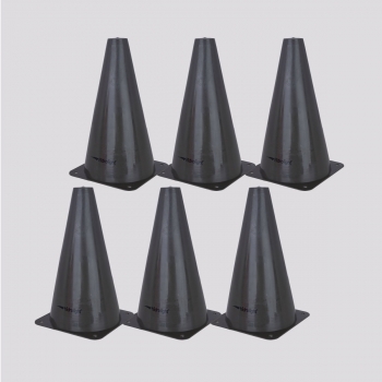 Kit 6 Cones de Agilidade Hidrolight Cinza
