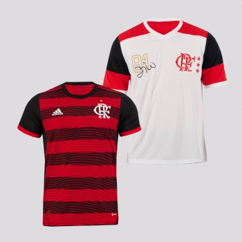 Kit Camisas Flamengo I 2022 + Licenciada Zico