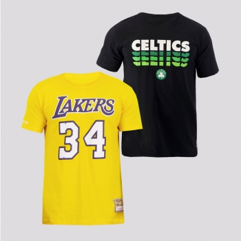 Kit Camiseta NBA Celtics E Mitchell Lakers