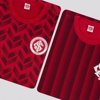 Kit de 2 Camisas Internacional Ruy Vermelha