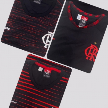 Kit de 3 Camisas Flamengo Blood