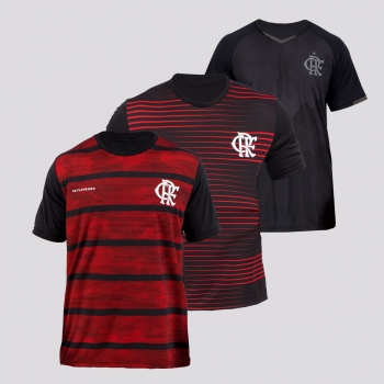 Kit de 3 Camisas Flamengo Stick II