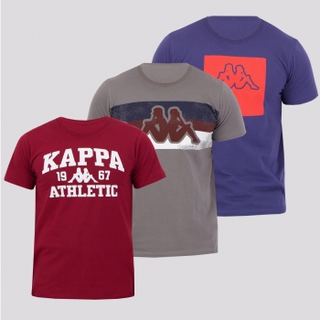 Kit de 3 Camisetas Kappa Athletic I