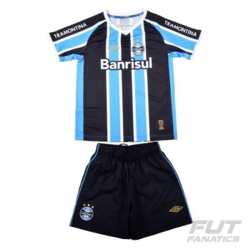 Kit Umbro Grêmio I 2015 Infantil