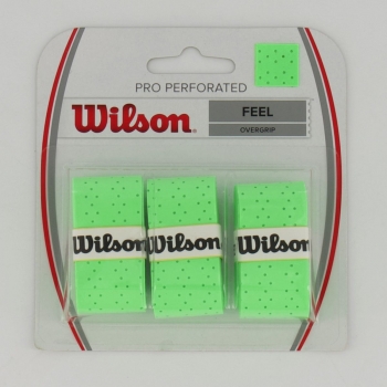 Overgrip Wilson Pro Perforated 3 unidades Verde