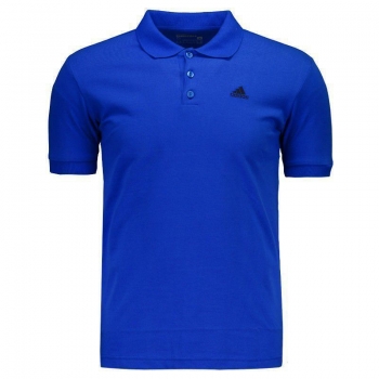 Polo Adidas Essentials Logo Azul