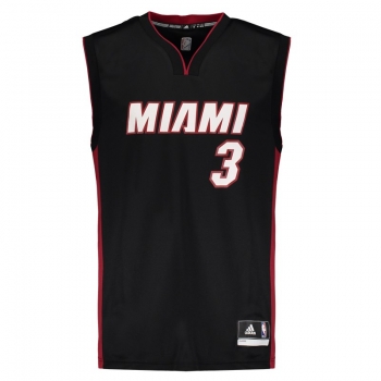 Regata Adidas NBA Miami Heat Alternate 2015 3 Dwyane Wade