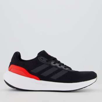 Tênis Adidas Runfalcon 3.0 Preto e Vermelho