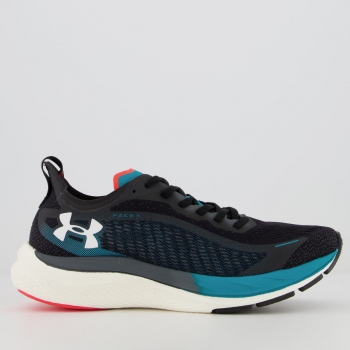 Tênis Under Armour Charged Pacer Preto e Azul