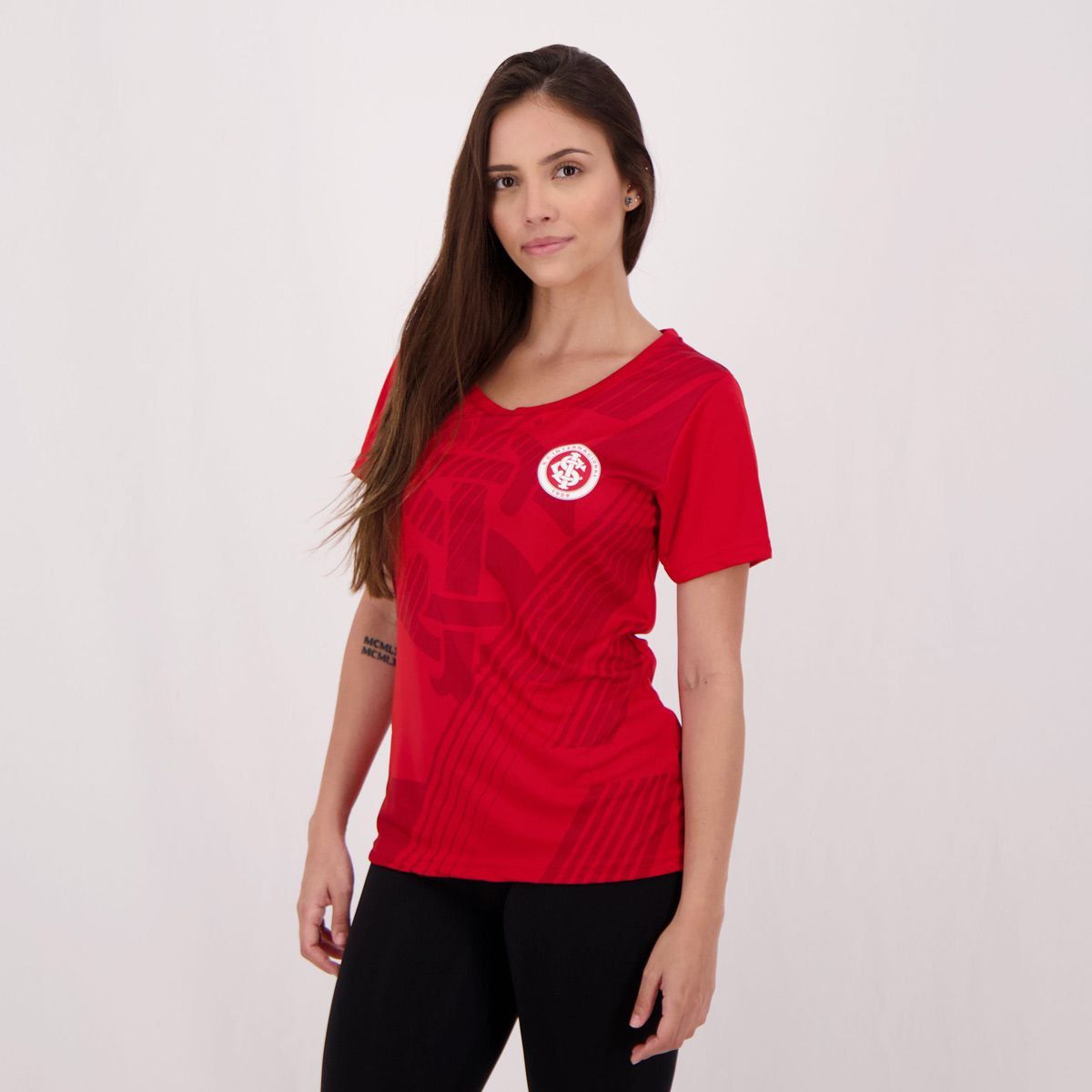 Camisa Internacional Lemos Feminina Vermelha - FutFanatics
