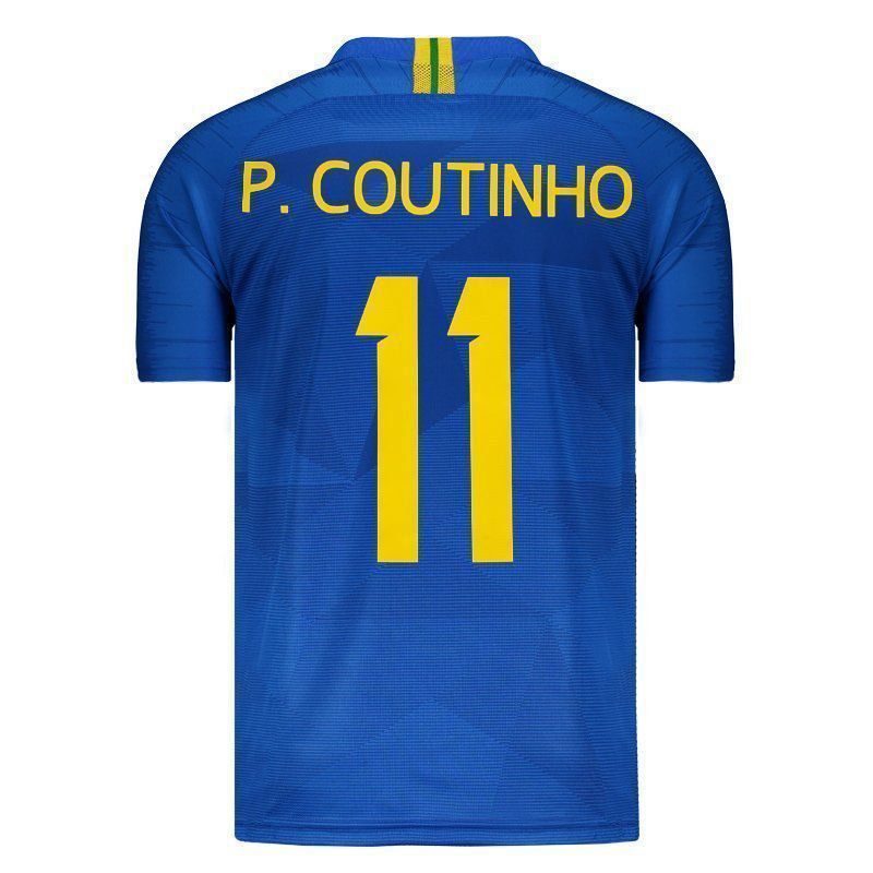 Suposiciones, suposiciones. Adivinar Memoria Cósmico Camisa Super Bolla Brasil 2018 11 P. Coutinho - FutFanatics