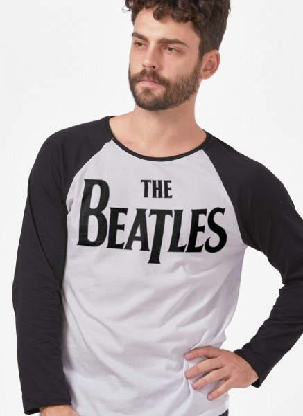 Camiseta Manga Longa The Beatles Logo