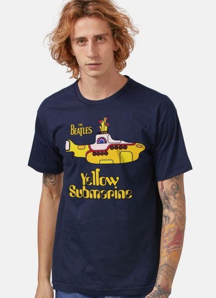 Camiseta Masculina The Beatles Yellow Submarine
