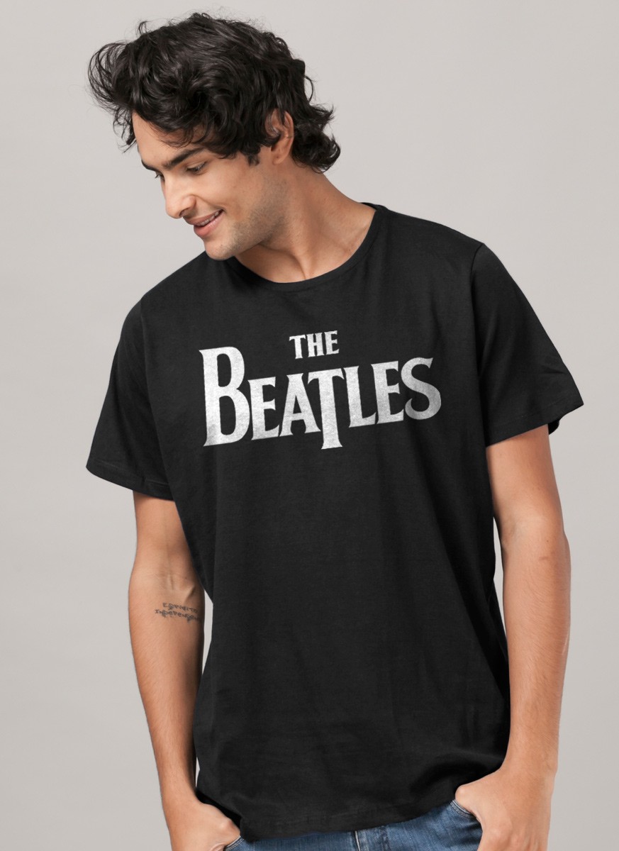 Camiseta Masculina The Beatles Classic Logo
