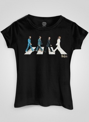 Camiseta Feminina The Beatles Abbey Road