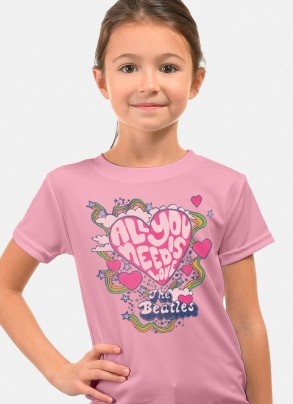 Camiseta Infantil The Beatles All You Need Is Love 2