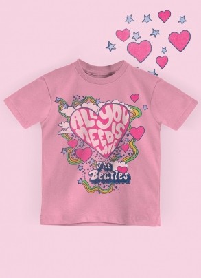 Camiseta Infantil The Beatles All You Need Is Love 2