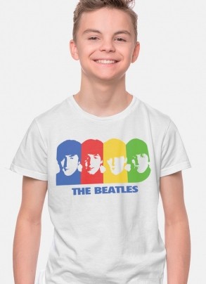 Camiseta Infantil The Beatles Four Colour Picture