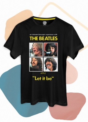 Camiseta Unissex The Beatles Apple Let It Be