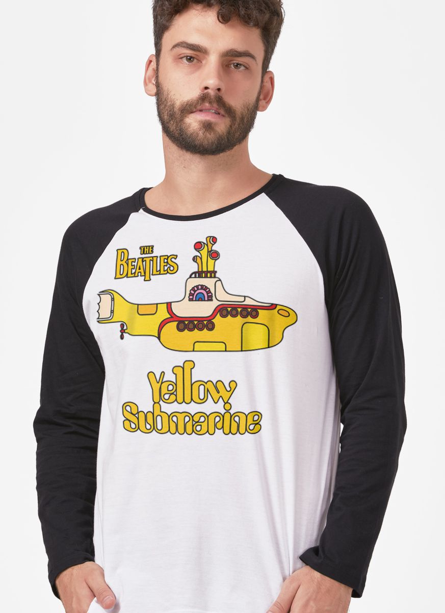 Camiseta Manga Longa The Beatles Yellow Submarine