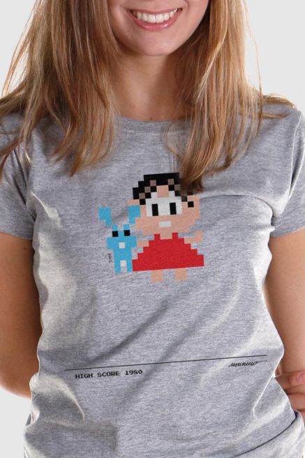 Camiseta Feminina Turma da Mônica 50 Anos Modelo 6 Anos 80