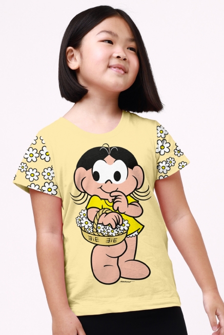 Camiseta Infantil Magali + Pelúcia Mingau