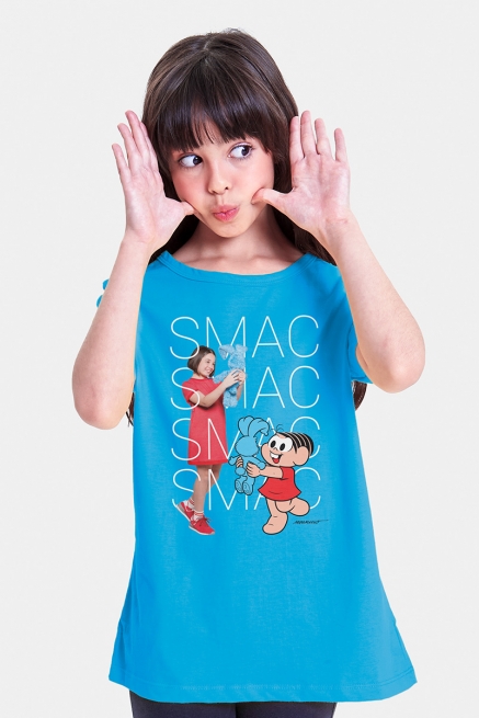 Camiseta Infantil Turma da Mônica Laços Mônica SMAC