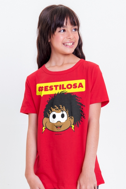 Camiseta Infantil Turma da Mônica Milena #ESTILOSA