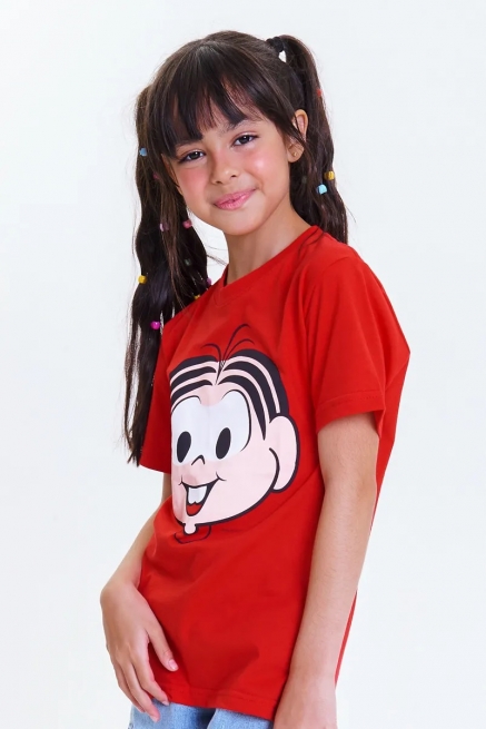 Camiseta Infantil Turma da Mônica Rostinho Mônica
